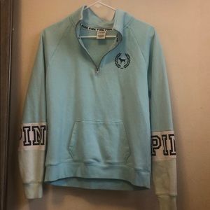 PINK quarter zip pullover